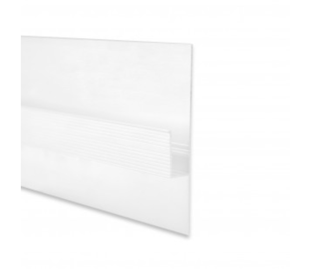 LED-Trockenbauprofil 2 Meter (93,1 mm x 12,5 mm) für Gipskarton – Modell GIPS12WEISS – Pulverbeschichtetes Aluminium, inklusive opaler und klarer Polycarbonat-Abdeckung, ideal für LED-Streifen bis 11,5 mm