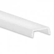 LED-Trockenbauprofil 2 Meter (93,1 mm x 12,5 mm) für Gipskarton – Modell GIPS12WEISS – Pulverbeschichtetes Aluminium, inklusive opaler und klarer Polycarbonat-Abdeckung, ideal für LED-Streifen bis 11,5 mm