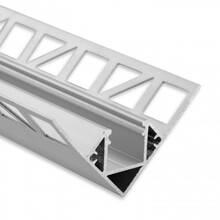 LED Gips Eckprofil 2m 43x43mm C23STUC Innenwinkel für LED Streifen