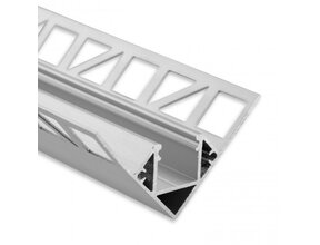 LED Gips Eckprofil 2m 43x43mm C23STUC Innenwinkel für LED Streifen