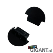 Schwarze Endkappe mit Kabeldurchführung 09ZWART-INBOUW für LED-Streifen, IP20, 12-24V, 8mm Durchmesser, ideal für Inneninstallationen, präzise Verarbeitung, kompatibel mit LED-Profilsystemen Schwarze Endkappe mit Kabeldurchführung 09ZWART-INBOUW für LED-Streifen, IP20, 12-24V, 8mm Durchmesser, ideal für Inneninstallationen, präzise Verarbeitung, kompatibel mit LED-Profilsystemen