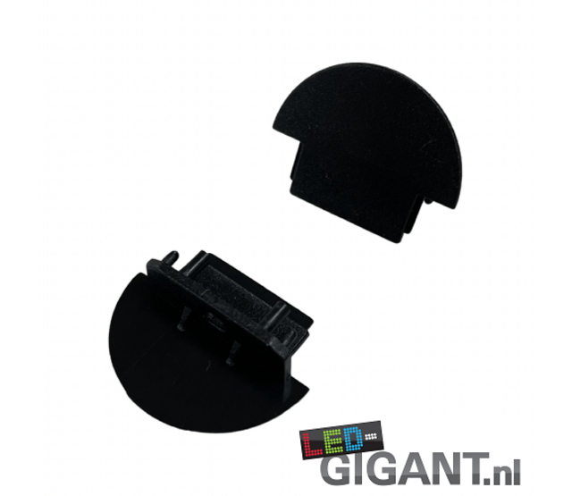 Schwarze Endkappe mit Kabeldurchführung 09ZWART-INBOUW für LED-Streifen, IP20, 12-24V, 8mm Durchmesser, ideal für Inneninstallationen, präzise Verarbeitung, kompatibel mit LED-Profilsystemen Schwarze Endkappe mit Kabeldurchführung 09ZWART-INBOUW für LED-Streifen, IP20, 12-24V, 8mm Durchmesser, ideal für Inneninstallationen, präzise Verarbeitung, kompatibel mit LED-Profilsystemen