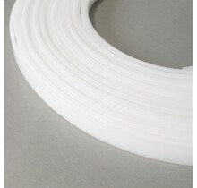 20 Meter LED-Profilabdeckung Opal – Aluminiumprofil für LED-Streifen, 20ALU, 20WIT, 20ZWART – Diffusorabdeckung für gleichmäßige Lichtverteilung, 20 mm Breite, 2 m Länge pro Stück, ideal für Innen- und Außenbeleuchtung