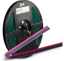 3-polige LED-Streifen-Anschlusskabel - 0,5 mm², 1 Meter - für Dual-White-LED-Streifen, geeignet für 24V/12V, wasserdicht, mit IP20-Schutzklasse