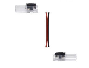 Kompakter 2-poliger LED-Streifen-Verbinder für 10 mm breite LED-Streifen, 5A, Rasterabstand 7 mm