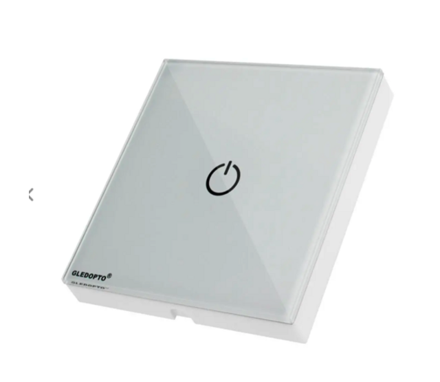 Zigbee-fähiger drahtloser Wandschalter für Smart Home – Ein-/Ausschalter mit LED-Anzeige, kompatibel mit Alexa, Google Home & Philips Hue, 230V, 50Hz, max. 1000W, einfach zu installieren, ideal für LED-Streifen & Beleuchtung