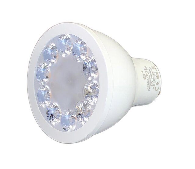 Gledopto Zigbee GU10 LED Spot RGBCCT 4W (2000K-6500K) – Dimmbare RGB+CCT LED-Lampe mit Farbtemperaturregelung, Smart Home-fähig, 36° Abstrahlwinkel, 350lm, für Alexa & Google Home