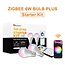 2x Gledopto Zigbee E27 LED Spot RGBCCT 6W (2000K-6500K) Starter Kit – Dimmbare RGB+CCT LED-Leuchte, 16 Mio. Farben, 2700lm, Smart Home-fähig, kompatibel mit Alexa & Google Home