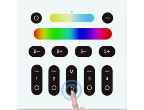 Gledoptop Zigbee LED Streifen Wandpaneel – 4 Zonen – Smart Home kompatibel