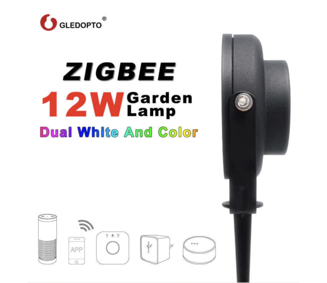 Gledopto Zigbee-fähiger LED-Gartenstrahler RGBCCT 12W (2000K-6500K), dimmbar, RGB & Farbtemperatur einstellbar, IP65, 12V, für Smart Home Gledopto Zigbee-fähiger LED-Gartenstrahler RGBCCT 12W (2000K-6500K), dimmbar, RGB & Farbtemperatur einstellbar, IP65, 12V, für Smart Home