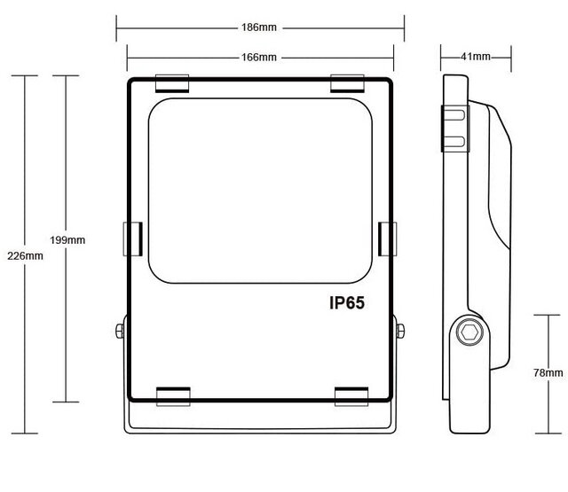 Gledopto Zigbee RGBCCT LED-Fluter 30W (2000K-6500K) – Smarthome-kompatibel, dimmbar, 16 Mio. Farben, IP65, 2700 Lumen, 24V DC, für Außen- und Innenbereich, Alexa/Google Home steuerbar