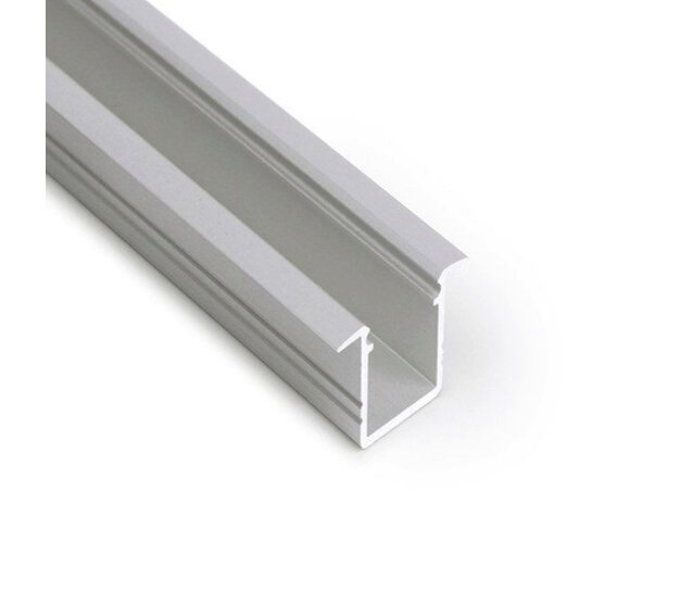 LED Aluminiumprofil 2 Meter mit Abdeckung, 30x20,4mm, für LED Streifen bis 16,4mm, Einbauprofil 20INBOUW-ALU aus eloxiertem Aluminium