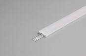 2 Meter LED-Deckenabdeckung Opal - 09 Profile - 09ALU, 09WEISS, 09SCHWARZ - LED-Streifenabdeckung für Deckenmontage, 2m Länge, opakes Design, Aluminium, Weiß, Schwarz 2 Meter LED-Deckenabdeckung Opal - 09 Profile - 09ALU, 09WEISS, 09SCHWARZ - LED-Streifenabdeckung für Deckenmontage, 2m Länge, opakes Design, Aluminium, Weiß, Schwarz