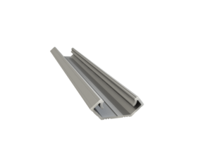 LED Eckprofil 2m mit opaler Abdeckung 24x8,5mm – C28ALU für LED Streifen