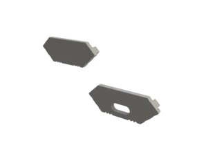 Endkappe für LED-Alu-Profil C28ALU mit Kabeldurchführung – passend für 28 mm LED-Streifen