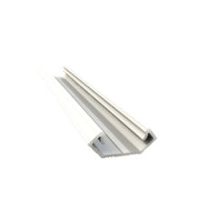 Weißes LED Eckprofil 2m mit opaler Abdeckung 24x8,5 mm – C28WEISS