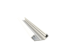 Weißes LED Eckprofil 2 m mit opaler Abdeckung 24x8,5 mm – C28WEISS