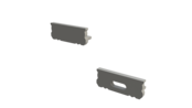 Endkappe ohne Kabeldurchführung für P1-ALU LED Streifenprofile – Präzise Passform für 10 mm breite LED Streifen, 20 mm x 10 mm Profilmaße, aus hochwertigem Aluminium, ideal für Innen- und Außenbeleuchtung