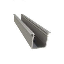 LED Einbauprofil 2m mit opaler Abdeckung 16x16mm 03.2ALU – SALE