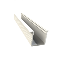 LED-Einbauprofil 2 Meter mit opaler Abdeckung, 16mm x 16mm, für LED-Streifen, 03.2WEISS, 3,2 Watt, weiß, präzise Lichtführung, ideal für moderne Beleuchtungslösungen