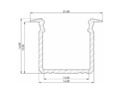LED-Einbauprofil 2 Meter mit opaler Abdeckung, 16mm x 16mm, für LED-Streifen, 03.2WEISS, 3,2 Watt, weiß, präzise Lichtführung, ideal für moderne Beleuchtungslösungen LED-Einbauprofil 2 Meter mit opaler Abdeckung, 16mm x 16mm, für LED-Streifen, 03.2WEISS, 3,2 Watt, weiß, präzise Lichtführung, ideal für moderne Beleuchtungslösungen