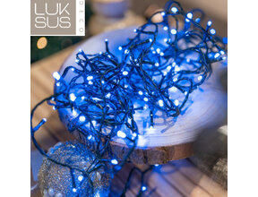 Blaue LED Weihnachtsbeleuchtung 320 LEDs – 32m – 8 Modi – IP44 innen & außen