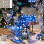 Blaue LED Weihnachtsbeleuchtung – 32 m Länge, IP65, für