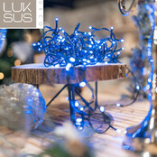 Blaue LED Weihnachtsbeleuchtung – 32 m Länge, IP65, für