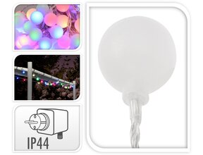 Bunte LED Partybeleuchtung – 12m lang – wasserdicht – Außen & Innen