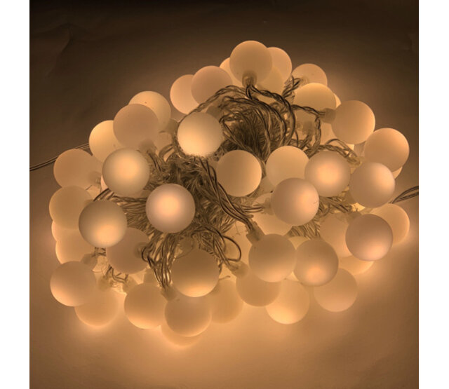 12m LED-Lichterkette warmweiß (3000K) – 80 LEDs, IP44 geschützt – ideal für Party, Weihnachts- & Dekorationsbeleuchtung – 230V AC – flexible Montage