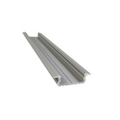 LED-Einbauprofil 2 Meter mit opaler Klickabdeckung, 16 mm x 6,10 mm, für LED-Streifen, Aluminium, 08.2ALU, inkl. Montagezubehör, dimmbar, IP20, ideal für indirekte Beleuchtung LED-Einbauprofil 2 Meter mit opaler Klickabdeckung, 16 mm x 6,10 mm, für LED-Streifen, Aluminium, 08.2ALU, inkl. Montagezubehör, dimmbar, IP20, ideal für indirekte Beleuchtung