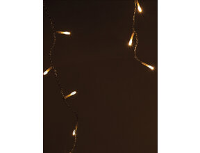 LED Eiszapfen Weihnachtsbeleuchtung Warmweiß 7m 192 LEDs IP44 Innen & Außen - Luume