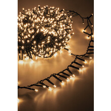 16m LED-Cluster-Lichterkette – 800 LEDs – Warmweiß – 8 Leuchtmodi