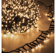 40 Meter LED-Cluster-Weihnachtsbeleuchtung – 4000 LEDs in extra warmweiß – 8 Funktionen – IP44 Wasserschutz – Für drinnen und draußen – Energiesparende LED-Lichterkette