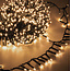 Weihnachtsbeleuchtung Luksus 40 Meter LED-Cluster-Weihnachtsbeleuchtung – 4000 LEDs in extra warmweiß – 8 Funktionen – IP44 Wasserschutz – Für drinnen und draußen – Energiesparende LED-Lichterkette