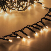40 Meter LED-Cluster-Weihnachtsbeleuchtung – 4000 LEDs in extra warmweiß – 8 Funktionen – IP44 Wasserschutz – Für drinnen und draußen – Energiesparende LED-Lichterkette
