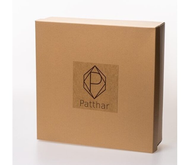 Moderne Stehlampe 3D Patthar 0015 mit LED-Streifen, Höhe 78 cm, Durchmesser 36 cm, stilvolles Design für Wohnzimmer oder Büro, energieeffizient, dimmbar, inklusive Fernbedienung