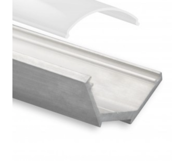 LED Aluminium-Hohlkammerprofil 2000mm mit halbrunder Abdeckung 22,63mm x 8,06mm – C25ALU, ideal für LED-Streifen, Montagezubehör, Beleuchtungssysteme, präzise Kantenschutzlösung LED Aluminium-Hohlkammerprofil 2000mm mit halbrunder Abdeckung 22,63mm x 8,06mm – C25ALU, ideal für LED-Streifen, Montagezubehör, Beleuchtungssysteme, präzise Kantenschutzlösung