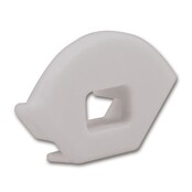 Aluminium Endkappe mit Kabeldurchführung für LED Streifen – C25ALU, 25 mm Breite, IP20 Schutzklasse, passend für LED-Profile, einfache Montage, hochwertiges Aluminium, ideal für Innenbeleuchtung