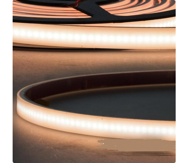 Wasserdichter LED-Streifen warmweiß 10W 800lm/m 24V DC IP67 3000K 5m Rolle – Hochwertige Beleuchtung für Innen- und Außenbereich Wasserdichter LED-Streifen warmweiß 10W 800lm/m 24V DC IP67 3000K 5m Rolle – Hochwertige Beleuchtung für Innen- und Außenbereich