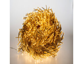 22m LED Cluster Lichterkette – 3000 LEDs – warmweiß – transparent – 8 Modi