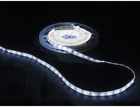 Wasserdichter PRO LED Streifen 24V 6000K Kaltweiß 12W 1240lm/m 128LED/m IP68 CRI90 – 5m