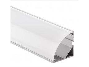 LED Eckprofil 1m mit gewölbter Abdeckung 40x40 mm – CXL19 für LED Streifen