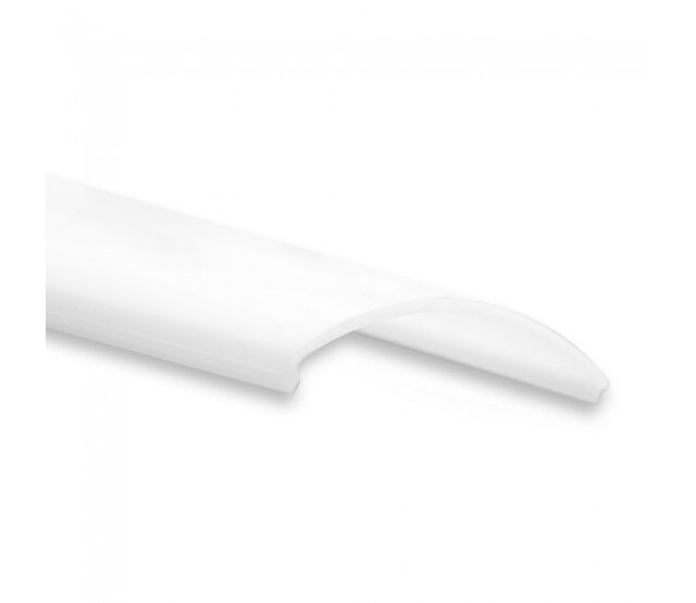 LED Streifen Aluminium-Hohlkammerprofil 1000mm, 40x40mm, mit gebogener Abdeckung – CXL19 gebogen, für LED-Beleuchtung, Montagezubehör, diffuses Licht, 1 Meter