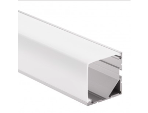 LED Eckprofil 1m mit flacher Abdeckung 40,10 x 40,10mm – CXL19 gerade