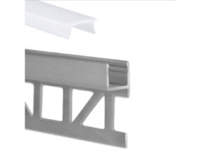 Schlankes LED Stuckprofil 2m mit opaler Klickabdeckung 29,2x10mm – SLIMSTUC03