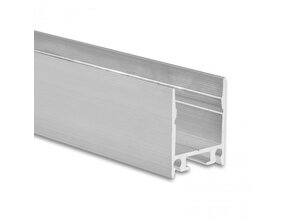 LED Aufbauprofil 2m mit opaler Klick-Abdeckung 18,5x23mm für LED Streifen – 18.2ALU