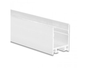 Weißes LED Aufbauprofil 2m mit opaler Klickabdeckung 18,5x23mm – 18.2WEISS