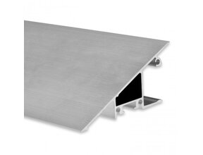 LED Wandprofil 1m mit opaler Abdeckung 27,4 x 58,4 mm für LED Streifen - W13ALU