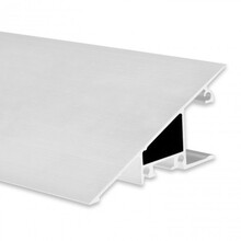 Weißes LED Wandprofil 1m mit opaler Abdeckung 27,4x58,4mm – W13WEISS